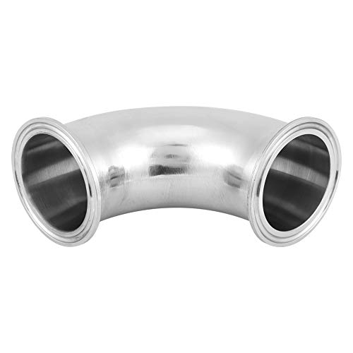 Accesorios de conexión de tubería Accesorios de tubería de 90 grados 1.5"OD 51MM Codo de férula sanitaria de acero inoxidable Accesorios de tubería tipo Tri Clamp de 90 grados