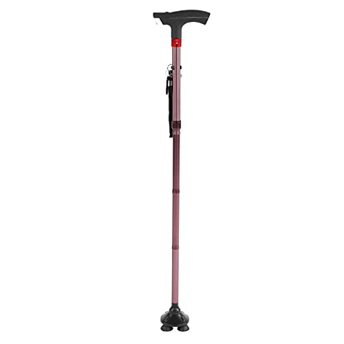 Accesorios plegables de la aleación de aluminio del bastón con la alarma de la luz del LED para la ciega de