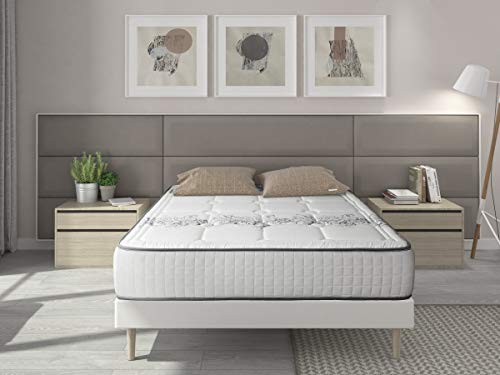 Adara Home Vintage - Colchón de Muelles Ensacados 80x200 - Especial Invierno y Verano