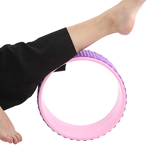 Agatige Rueda de Yoga para Masaje, Anillo de Rueda de Yoga Deportivo para Dolor de Espalda Rodillo de Yoga para Estirar la Espalda, Mejorar la Postura