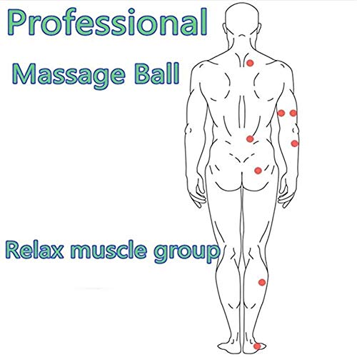 All-Purpose Masajeador Giratorio Giratorio Bola de Masaje combinada Giroscopio Giratorio Protección del Medio Ambiente Aleación Mano Artefacto de Masaje de la Columna Vertebral Cervical,Blanco