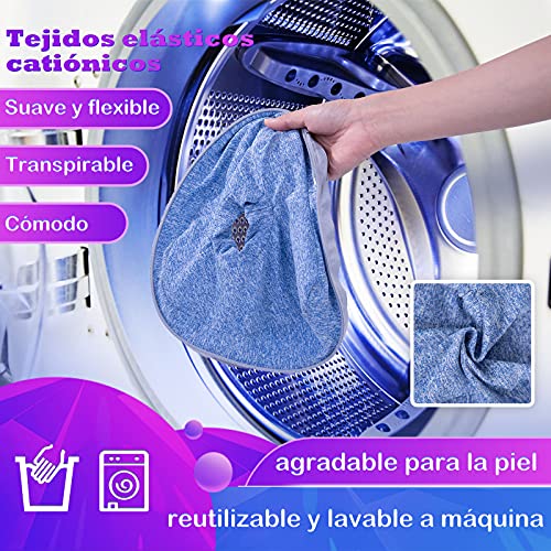Almohada Mejor para posicionadoras de Pierna y Rodilla,ergonómico Dioxide Espuma viscoelástica con Efecto Memoria,Cadera y Articulaciones,Soporte para el Tobillo y Rodilla-Lado Contour Funda extraíble