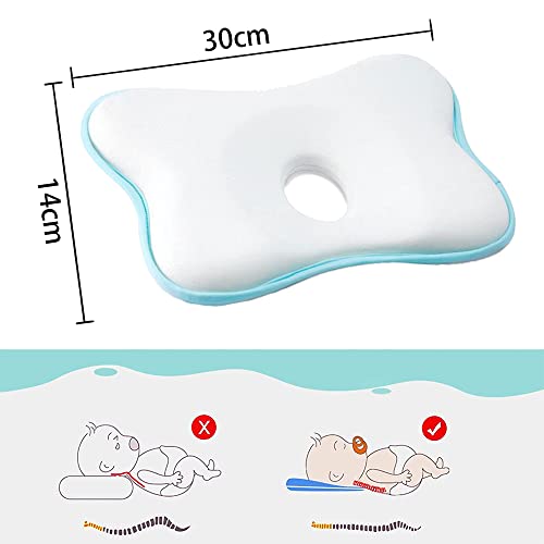 Almohada para bebé, almohada ortopédica contra la cabeza plana, contra la cabeza plana, almohada de bebé contra la cabeza plana, almohada de bebé contra la cabeza plana
