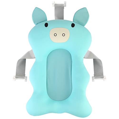 Almohadilla de Asiento de Baño Almohada de Almohada de Bañera de Bebé Recién Nacido Almohadilla de Asiento de Baño Red Flotante Antideslizante Almohada Y Tumbona de Baño de Bebé