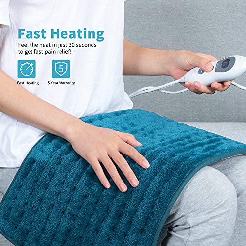 Almohadilla Eléctrica Térmica, Manta Electrica Calentar Rápido de 6 Niveles, Manta Electrica con Tecnología de Calentamiento Rápido(60 * 30 cm)