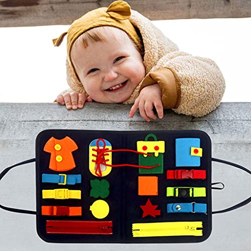 Amagogo Tablero Ocupado Regalos Actividad Montessori Habilidades básicas Bolso de Mano Habilidades para el automóvil Aprendizaje de motricidad Fina Ejercicios