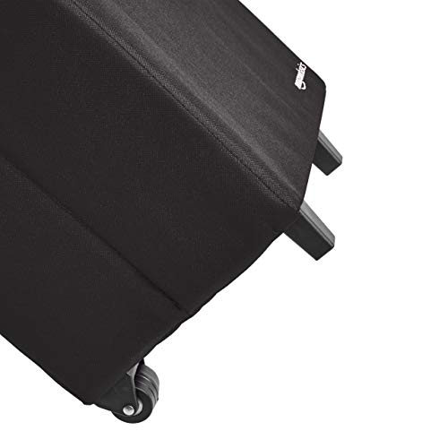 Amazon Basics – Carrito para la compra ligero y abatible, mango de 96,5 cm de altura, negro