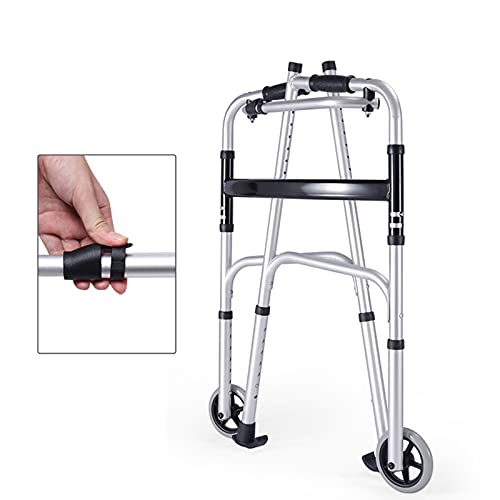 Andador, Ligero, Arrastre Axilar TPR, Bastidor for Andar, Andador for Ancianos, Ayuda for Caminar, Asiento, Andador (Color : with Seated Model)