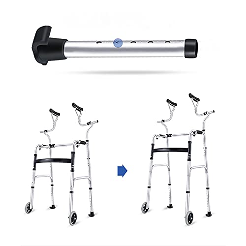 Andador, Ligero, Arrastre Axilar TPR, Bastidor for Andar, Andador for Ancianos, Ayuda for Caminar, Asiento, Andador (Color : with Seated Model)