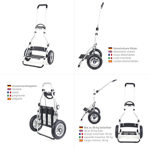 Andersen Carro de Compra Royal con Bolsa Senta Blanca, Volumen 49L, Marco Aluminio y Ruedas neumaticás