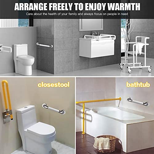 Asa de Seguridad para Baño, Pasamanos Ducha, Asa de Seguridad Antideslizante, Durable para la Bañera Manija para Niños, Discapacitado, Lesionado, el embarazo y Personas Mayores (30 cm, blanco)