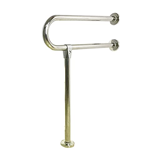 Asidero Baño,Barra inoxidable para baño adaptado a personas mayores,mujeres embarazadas y con minusvalías,Barra de Apoyo Mural Fija,doble barra de seguridad,ayuda de baño,Arco,Seguridad,Carga: 150 kg