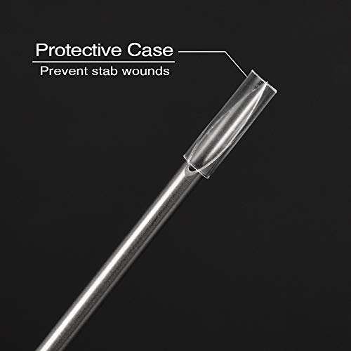 ATOMUS 100 agujas para piercing esterilizadas 12G para oreja ombligo pezón agujas desechables de acero quirúrgico inoxidable
