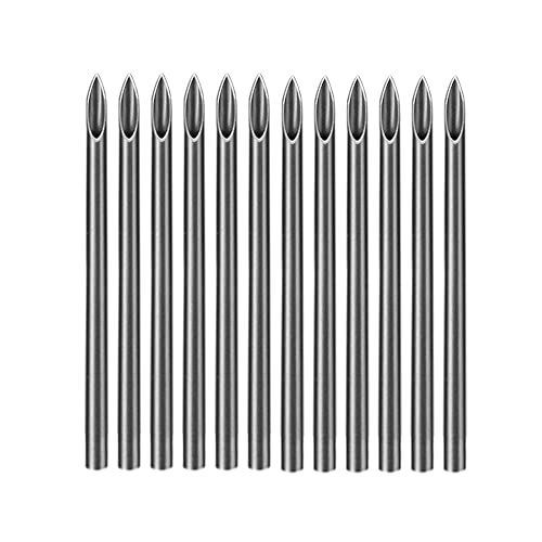 ATOMUS 100 agujas para piercing esterilizadas 12G para oreja ombligo pezón agujas desechables de acero quirúrgico inoxidable