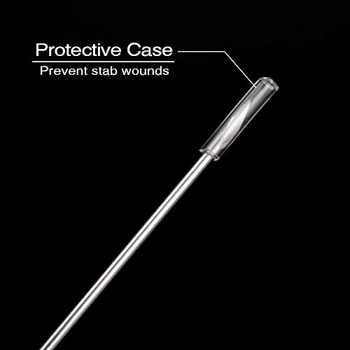 ATOMUS 100 agujas para piercing esterilizadas 16 G para oreja ombligo pezón agujas desechables de acero quirúrgico inoxidable