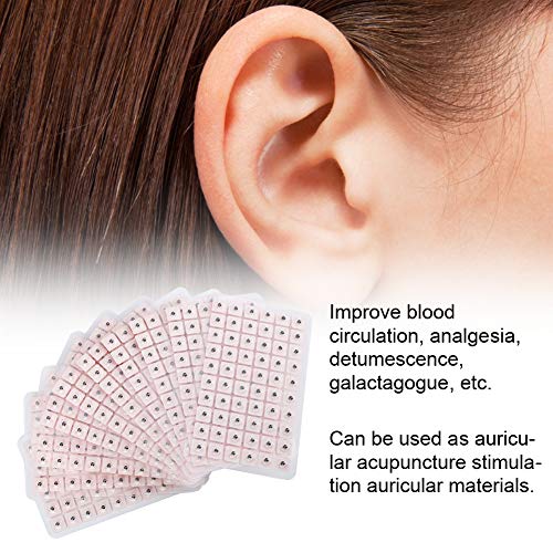 Auricular Oreja Masaje Pegatina, Semilla Acupresión Equipo 1800pcs Desperdicio Productos Pulmón Qi con Planta Semilla por Oreja Relajarse Acupuntura Puntos