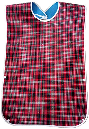 Baberos impermeables para adultos unisex y mayores, baberos lavables para adultos, baberos de alimentación para adultos grandes, protector de ropa para hombres y mujeres, para comer y para