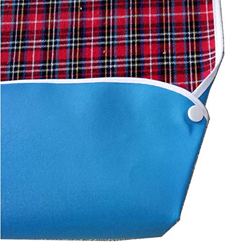 Baberos impermeables para adultos unisex y mayores, baberos lavables para adultos, baberos de alimentación para adultos grandes, protector de ropa para hombres y mujeres, para comer y para