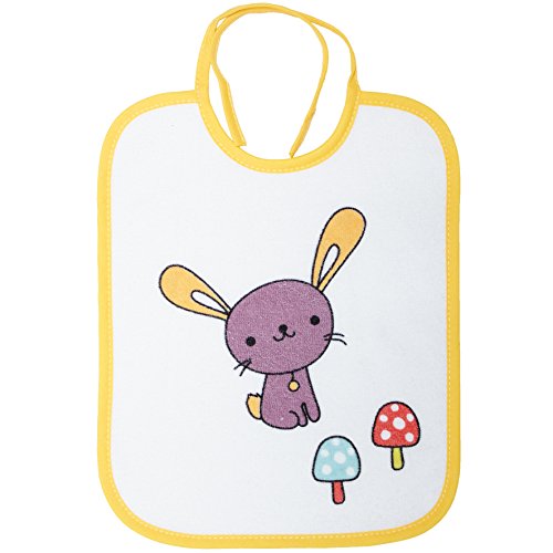 BabyCalin Juego de 7 baberos impresos 20 x 25 cm