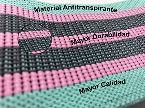 Bandas elasticas musculacion para Gimnasio Bandas de Resistencia para 3 Niveles de Resistencia Ideales para Ejercicio en casa en el Gym Oficina y Ejercicio al Aire Libre Cintas de musculacion Fitness