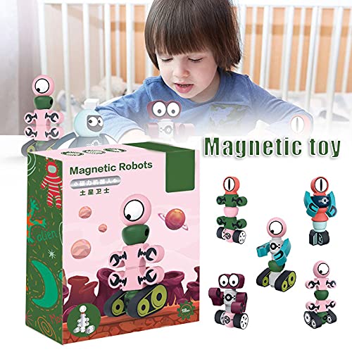 Beifeng Robot magnético bloques de construcción juguete interesante montaje juguete creativo DIY temprano rompecabezas educativo juguete para niños