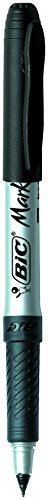 BIC Marking Ultra Fine Marcador Permanente Tejidos (0,9mm) - Negro, Blíster de 2 Unidades - Marcador de secado rápido