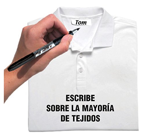 BIC Marking Ultra Fine Marcador Permanente Tejidos (0,9mm) - Negro, Blíster de 2 Unidades - Marcador de secado rápido