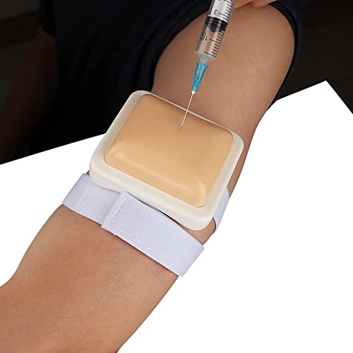 BJH Intramuscular Injection Training Pad - IV Injection Training Pad Model - Home Care Insulin Injection Practice Tool for Nurse, Medical