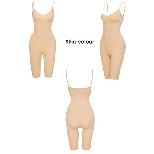 Body para esculpir para mujer, correa ajustada y ajustada, fajas para todo el cuerpo, Control de cintura, levantador de glúteos, ropa interior femenina para adelgazar/Skin/L/XL