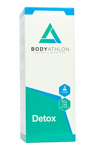Bodyathlon– Detox Líquido– Depurativo Hígado y Colon- Potente y profunda eliminación de toxinas– Colon Cleanse– Evita retención de líquidos– Desmodium Alga Chlorella Alcachofa– Sabor Natural- Vegano