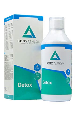 Bodyathlon– Detox Líquido– Depurativo Hígado y Colon- Potente y profunda eliminación de toxinas– Colon Cleanse– Evita retención de líquidos– Desmodium Alga Chlorella Alcachofa– Sabor Natural- Vegano