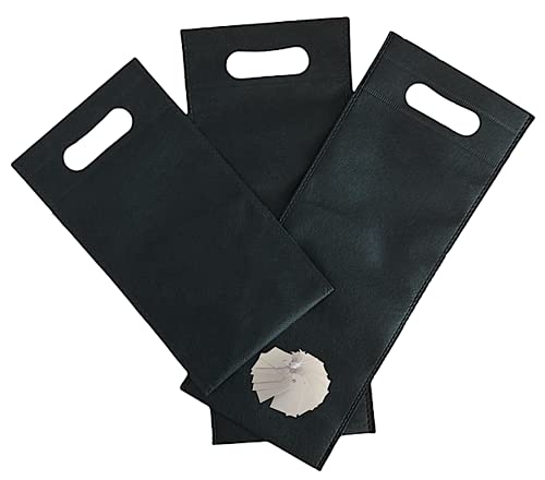 Bolsa Botella Vino - Paquete de 30 Bolsas de Botella de Vino para Regalos 40x16x9cm y Etiquetas Colgantes para Personalizar Incluye Bolsa Plegable Reutilizable para Compras y Uso Diario