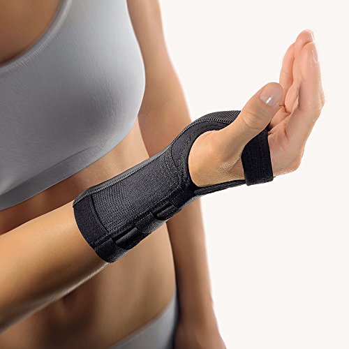 Bort Muñequera con riel de aluminio, derecha, negro, XL