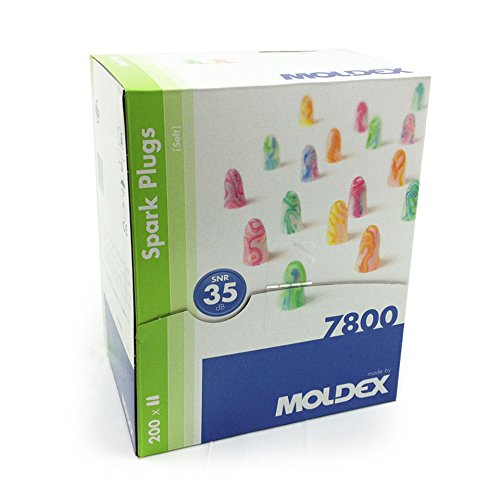 Bouchons d'oreille Moldex Sparkplugs® ultra doux et ultra légers en mousse - 35 dB de SNR