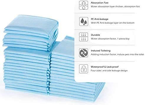 BPS 30 Pcs Empapadores Perro de Entrenamiento para Perros Gatos Alfombrilla Toallita Higiénica 33 x 45 cm BPS-2188