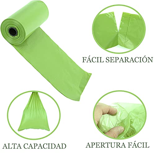 BRIMIX 450 BOLSAS PARA EXCREMENTOS DE PERRO CON DISPENSADOR. 30 rollos x 15 bolsas/rollo. Para recoger la caca de su perro o heces de las mascotas. Bolsa basura para caca de perros (MULTICOLOR)