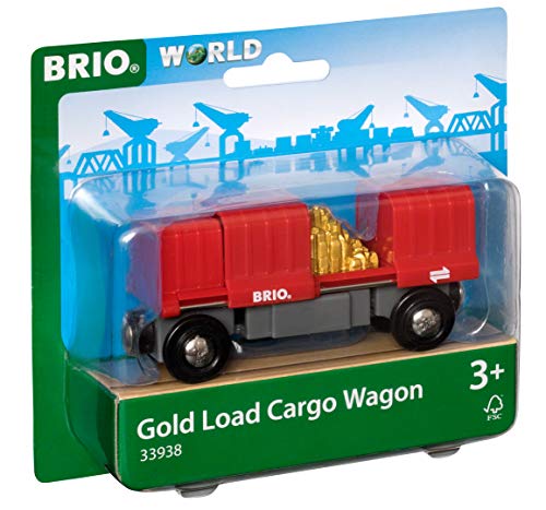 BRIO Vagón de mercancías con carga de oro (33938)