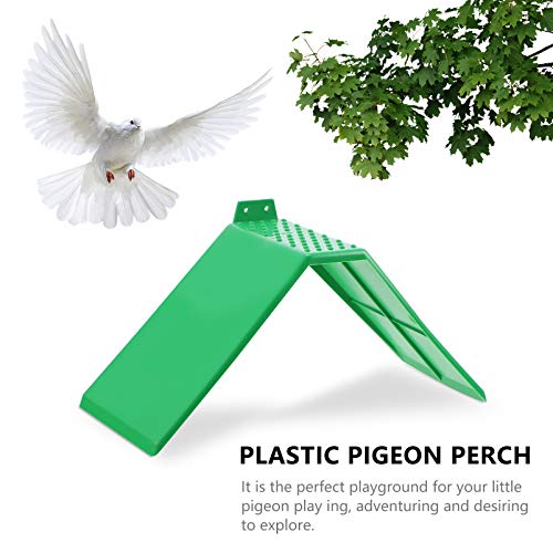 Cabilock 10 Unidades de Soporte de Apoyo de Paloma Marco de Plástico para Aves Percha para Aves Perchas para Palomas Perchas Portátiles Suministros de Aves para Aves Caseras Loro Color