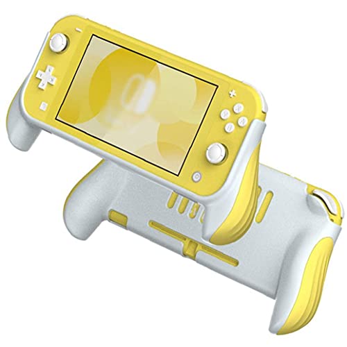 Caja de agarre compatible con la cubierta protectora de Switch Lite Anti resbalón con manijas ergonómicas amarillas