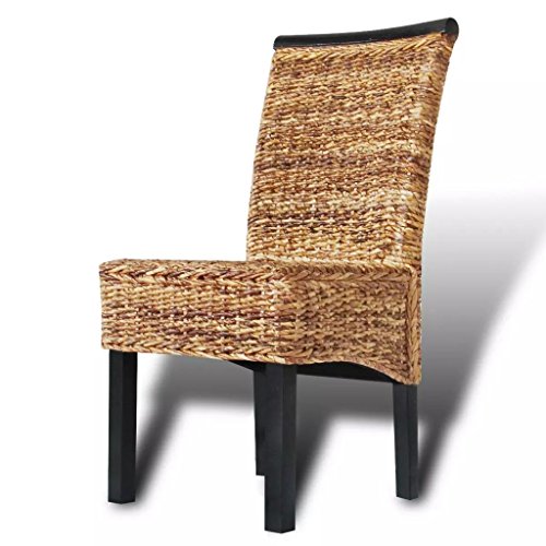 cangzhoushopping Sillas de Comedor 4 Unidades abacá marrón Mobiliario Sillas Sillas para salón Comedor y Cocina