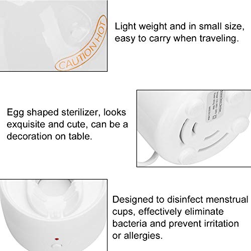 Carnaval de San Valentín Taza menstrual esterilizador de vapor alimentado por vapor(Enchufe de la UE)