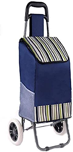 Carritos de Compras multifunción, Almacenamiento de Cocina Carritos de Utilidad Carrito doméstico Remolque Plegable Desmontable Marco de Acero portátil Impermeable Tela Oxford Rueda de Espuma Camion