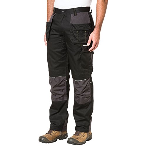 Caterpillar - Pantalón para Hombre, Color Negro Oscuro y Negro, 32 W/32 L