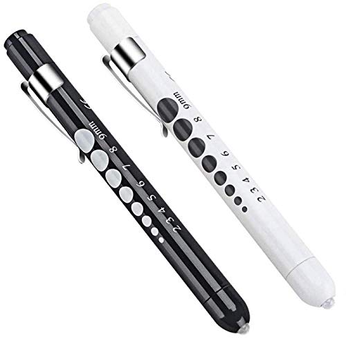 CAVN Lumières de stylo pour les infirmières Lampe de poche rechargeable par USB Lampes de poche 2 lampes blanches pour étudiants en médecine