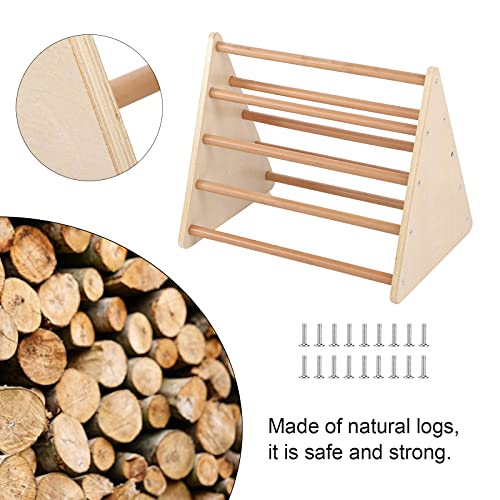 Cerlingwee Arco De Escalera De Madera para Escalar, Escalera Triangular Plegable Mini Triángulo De Escalada para Interiores para Niños para Niños Pequeños para Niños para Exteriores