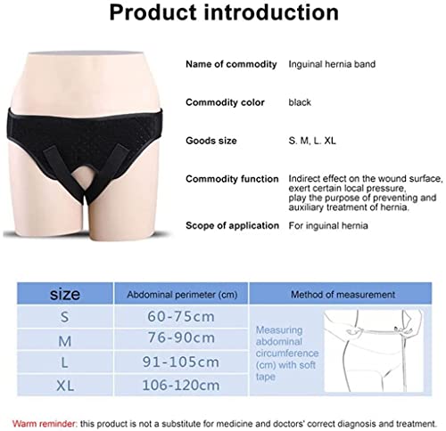 Cinturón De Hernia Inguinal Para Hombre, Cinturón De Hernia Inguinal, Vendaje Elástico Para Hernia Inguinal De Tipo Médico, Braguero De Soporte De Correa Para La Ingle M