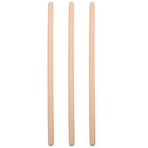 CLISPEED 3Pcs Palos de Yoga Herramienta de Estiramiento Corrección de Postura Palos de Madera Modelado del Cuerpo Corrección de La Postura Enderezadora de La Espalda Superior Soporte de
