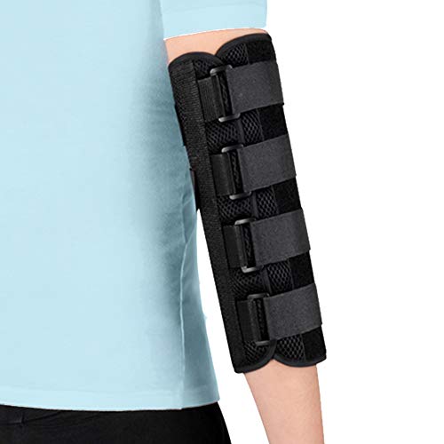 Codera para inmovilizar fracturas, protector para túnel cubital, nervio cubital, lesiones, órtesis de codo para estabilización durante la noche