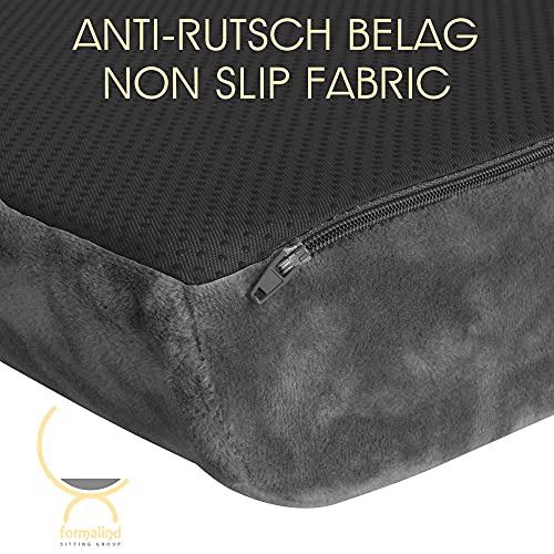 Cojín de Asiento Visco-Top XL para un Excelente Confort al Sentarse // Cojín Viscoelástico con Sistema de Doble Espuma - Cojín de Silla extra Ancho