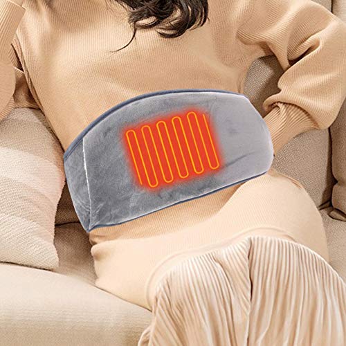 Cojín eléctrico eléctrico USB cómodo y seguro para terapia térmica lavable para calambres menstruales, alivio del dolor de las piernas abdominales lumbares